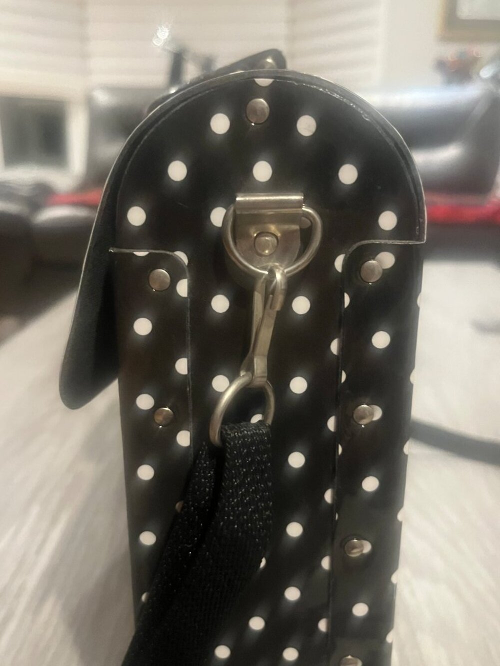Rare Vintage 80s POCKETRUNK THE ORIGINAL Polka Dot Briefcase - Picture 4 of 12